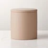 Rubber-Coated Sand Bathroom Canister 1 Rubber-Coated Sand Bathroom Canister -Cb2 RubberNeutCtdCanisterSHS23