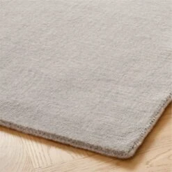 Ruena Handloomed Light Grey New Zealand Wool Area Rug 5'x8' -Cb2 RuenaHdldNZWlLtGyRug8x10AVSHF23