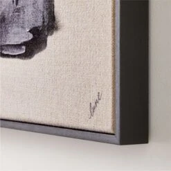 'Rune' Framed Wall Art 36"x48" -Cb2 Rune36x48inROS23