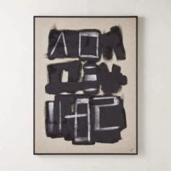 'Rune' Framed Wall Art 36"x48"