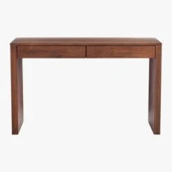 Runway 2-Drawer Acacia Wood Desk 11 Runway 2-Drawer Acacia Wood Desk -Cb2 RunwayAcaciaDeskS18