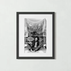 'Jimi Hendrix, 1969' Photographic Print In Black Frame 21.5"x17.5"