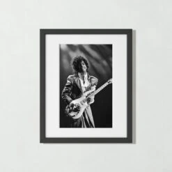 'Prince In Detroit' Photographic Print In Black Frame 17.5"x21.5"