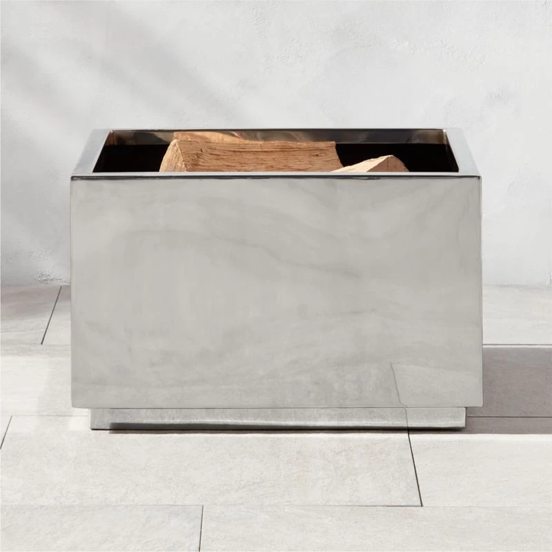 Stainless Steel Square Fire Pit 4 Stainless Steel Square Fire Pit - Image 2