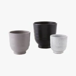 Santino Terracotta Indoor Planter Set Of 3 -Cb2 SantinoPlantersS3F19