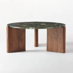 Santoro Round Green Agate Coffee Table -Cb2 SantoroGreenAgateCoffeeTblSOF20