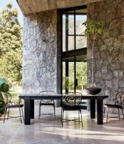 Boka Black Indoor/Outdoor Planter Bowl Small -Cb2 SarnoOutdoorTableMR20