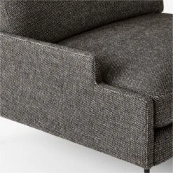 Scalino 3-piece L-Shaped Grey Sectional Sofa With Left Arm Chair -Cb2 ScalinoGryLAChairAVSSF22