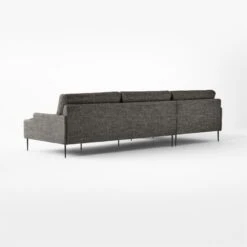 Scalino 2-Piece L-Shaped Grey Sectional Sofa With Left Arm Chaise 12 Scalino 2-Piece L-Shaped Grey Sectional Sofa With Left Arm Chaise -Cb2 ScalinoGryLAChsRALvSct3QBSSF22