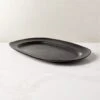 Sculpt Terracotta Large Black Platter 1 Sculpt Terracotta Large Black Platter -Cb2 SculptBlkTrrcttLrgPlatterSHF22