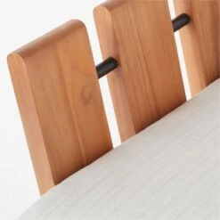 Seahaven Teak Outdoor Lounge Chair With Sand Perennials® Cushions -Cb2 SeahavenSandSofaAVSSS22