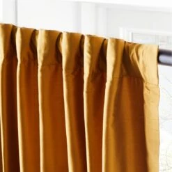 Seda Chai Tea Dupioni Silk Window Curtain Panel 48"x120" -Cb2 SedaSilkDpnChTeaPnl96inAV3SHF21