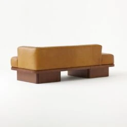Serafin Brown Leather Daybed 14 Serafin Brown Leather Daybed -Cb2 SerafinLthrDaybedDktHrvst3QBF20
