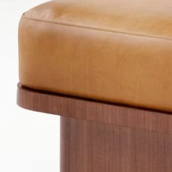 Serafin Brown Leather Daybed 15 Serafin Brown Leather Daybed -Cb2 SerafinLthrDaybedDktHrvstAVF20