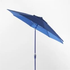 Shadow Round Cobalt Umbrella Shade With Pole 7 Shadow Round Cobalt Umbrella Shade With Pole -Cb2 ShadowRdCbltUmbrShdNPoleAVSSS22