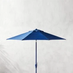 Shadow Round Cobalt Umbrella Shade With Pole