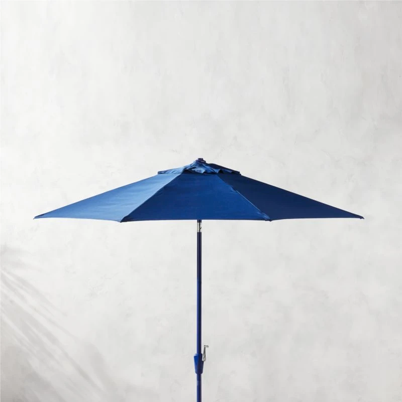 Shadow Round Cobalt Umbrella Shade With Pole 3 Shadow Round Cobalt Umbrella Shade With Pole