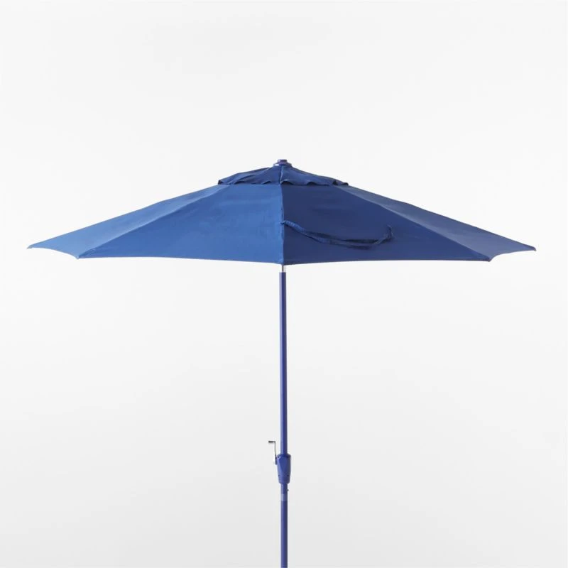 Shadow Round Cobalt Umbrella Shade With Pole 4 Shadow Round Cobalt Umbrella Shade With Pole - Image 2