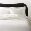 Shadow Ivory Velvet Quilt And Pillow Shams -Cb2 ShadowVlvtIvoryFQQuiltSHF23