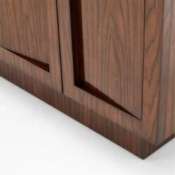 Shutter High-Gloss Walnut Wood Media Console 17 Shutter High-Gloss Walnut Wood Media Console -Cb2 ShutterMediaCredenzaAVSSS23