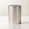 Silver Plated Kitchen Canister Small -Cb2 SilverPlatedCanisterSmSHF23