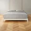 Simple White Metal California King Platform Bed 2 Simple White Metal California King Platform Bed -Cb2 SimpleWhiteMetalBaseKSHF19 1x1