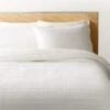 Siza Organic Cotton Warm White Quilt And Pillow Shams