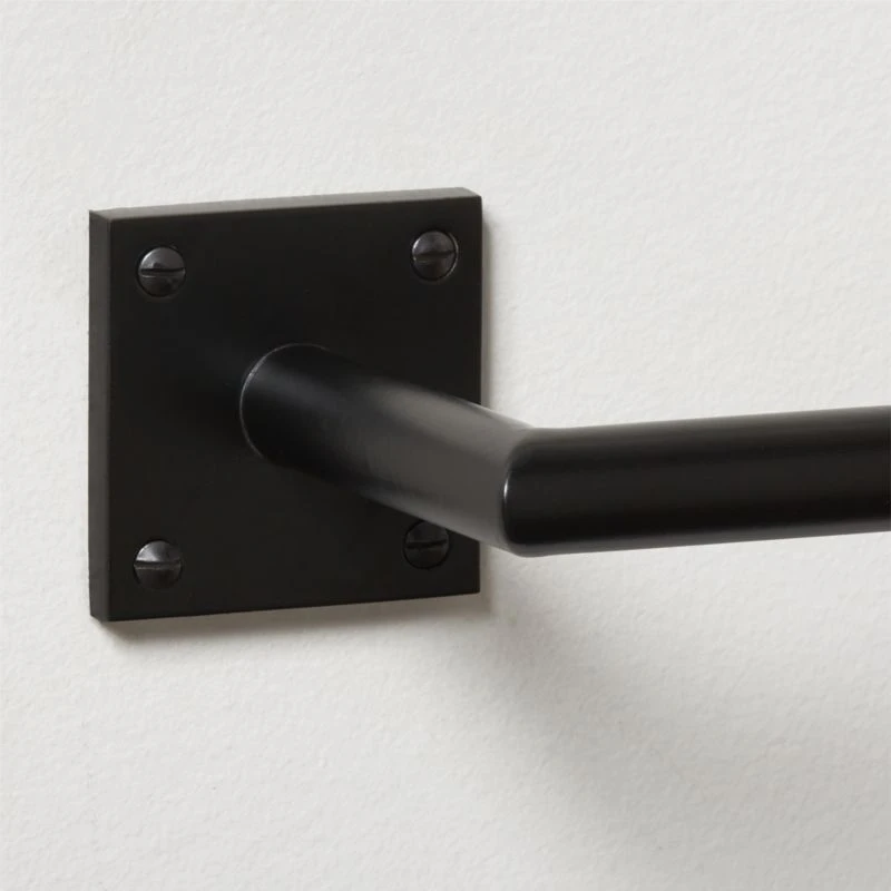 Slotted Screw Matte Black Towel Bar 18" 6 Slotted Screw Matte Black Towel Bar 18" - Image 4