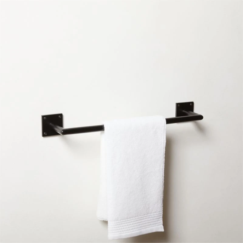 Slotted Screw Matte Black Towel Bar 18" 5 Slotted Screw Matte Black Towel Bar 18" - Image 3