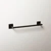 Slotted Screw Matte Black Towel Bar 18"