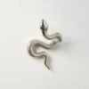 Polished Nickel Snake Wall Hook 2 Polished Nickel Snake Wall Hook -Cb2 SnakePlhdNickelWallHookSHS23