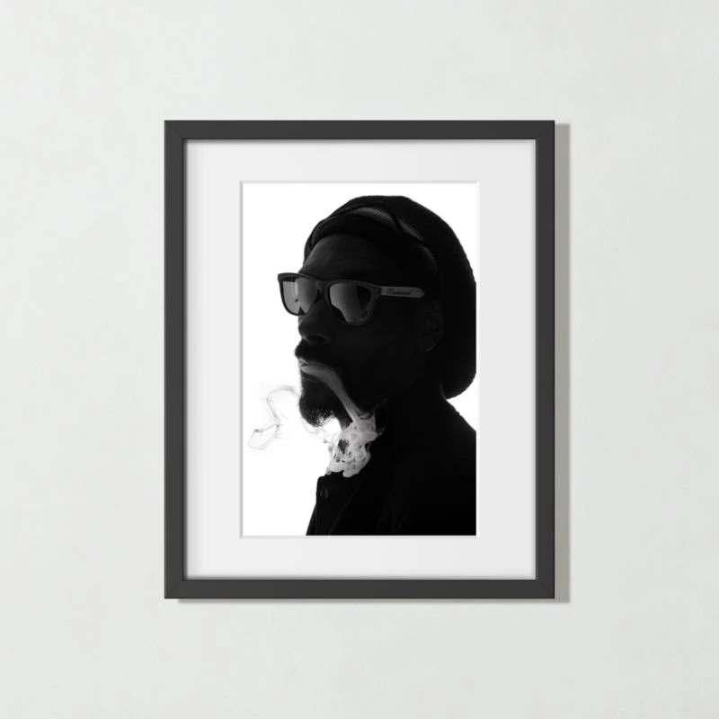 'Snoop Dogg' Photographic Print In Black Frame 17.75"x21.75" 3 'Snoop Dogg' Photographic Print In Black Frame 17.75"x21.75"