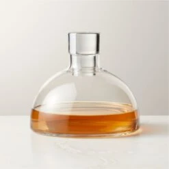 Orsola Wide Wine Decanter -Cb2 SofiaLowWideDecanterROF22