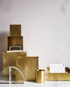 Solid Brass Studio Letter Tray 11 Solid Brass Studio Letter Tray -Cb2 SolidBrassStudioDeskAccessoriesJL18 2