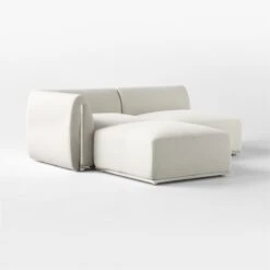 Sonya Outdoor 3-Piece Sectional With Neutral Sunbrella® Cushions 14 Sonya Outdoor 3-Piece Sectional With Neutral Sunbrella® Cushions -Cb2 Sonya3PcODSect3QSSS23