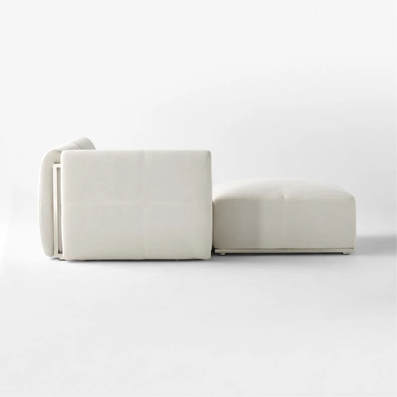 Sonya Outdoor 3-Piece Sectional With Neutral Sunbrella® Cushions 8 Sonya Outdoor 3-Piece Sectional With Neutral Sunbrella® Cushions - Image 6