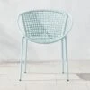 Sophia Blue Outdoor Dining Armchair 2 Sophia Blue Outdoor Dining Armchair -Cb2 SophiaBlueDiningArmchairSHS23