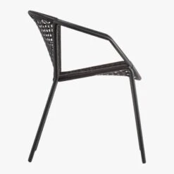 Sophia Black Dining Armchair Set Of 4 -Cb2 SophiaDiningChairBlkSdS15