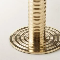 Spencer Brass Taper Candle Holder Small -Cb2 SpencerBrsTaperHolderLrgAVSHF23