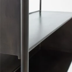 Spule Metal Bookcase 61'' 13 Spule Metal Bookcase 61'' -Cb2 SpuleShortMetalBookcaseAVSSF22