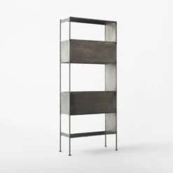 Spule Metal Bookcase 95'' -Cb2 SpuleTallMetalBookcase3QBSSF22
