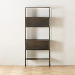 Spule Metal Bookcase 95'' -Cb2 SpuleTallMetalBookcaseSHF22