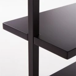 Stairway Wide Black Metal Wall Mount Bookshelf 96'' -Cb2 Stairway96inWdShelvesBlkAVSSF21