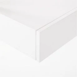 Stairway 2-Drawer White Wall Mount Desk With Shelves 96'' -Cb2 Stairway96inWideDeskWhtAVSSF21