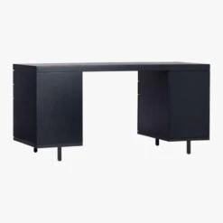 Stairway 6-Drawer Black Wood Desk -Cb2 StairwayModDskW2DrwrBk3QBS20