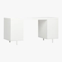 Stairway 6-Drawer White Wood Desk 14 Stairway 6-Drawer White Wood Desk -Cb2 StairwayModDskW2DrwrWt3QBS20