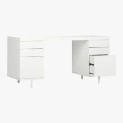 Stairway 6-Drawer White Wood Desk 12 Stairway 6-Drawer White Wood Desk -Cb2 StairwayModDskW2DrwrWtAV3QS20