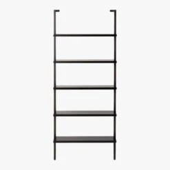 Stairway Black Wall-Mounted Bookcase - 72.5" Height 9 Stairway Black Wall-Mounted Bookcase - 72.5" Height -Cb2 StairwayShortBookshelfBlkS18