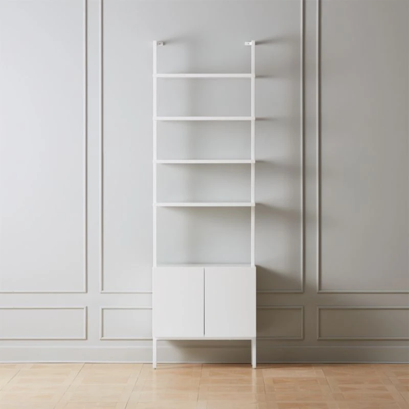 Stairway White Cabinet - 96" Height 3 Stairway White Cabinet - 96" Height