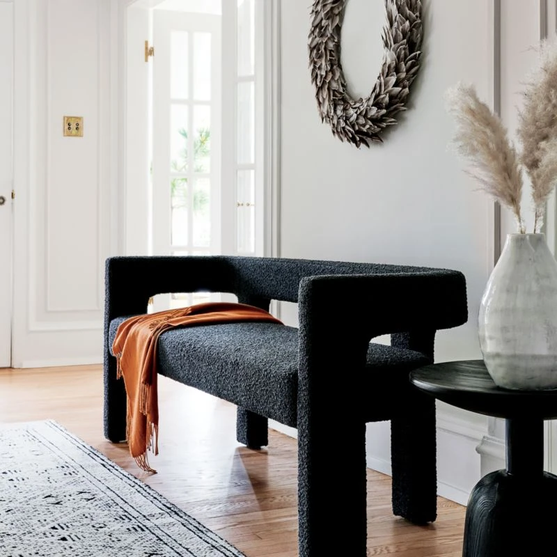 Raumont Handknotted Black Detailed Area Rug 5'x8' 8 Raumont Handknotted Black Detailed Area Rug 5'x8' - Image 6